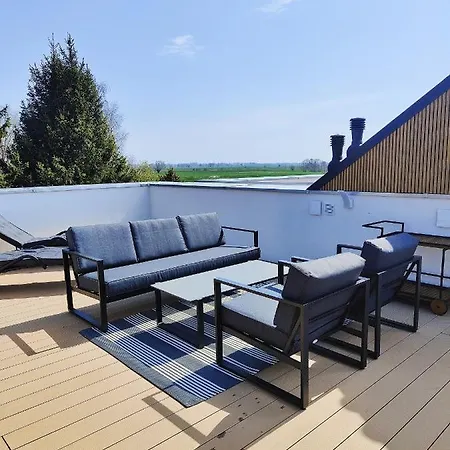 M&k Przytulny Z Tarasem - Wyspa Sobieszewska * Гданьск